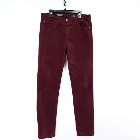 AG Adriano Goldschmied The Stevie Ankle Slim Straight Leg Jeans Womens 28 Velour - Picture 1 of 13